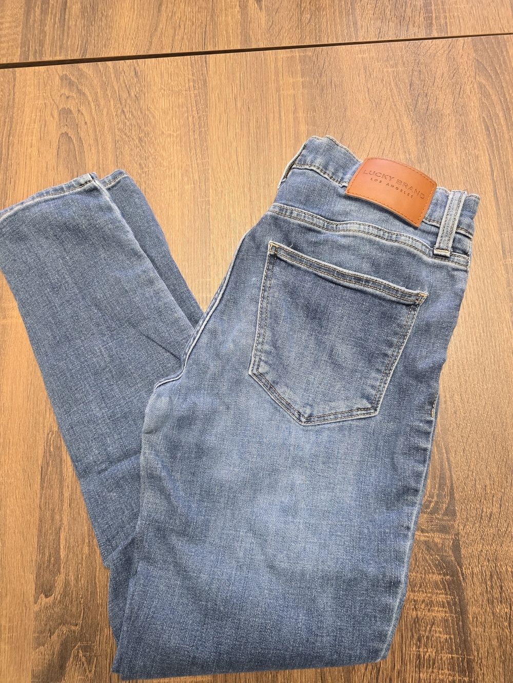 Lucky Brand Women's Size 6/28 Skinny Jeans Medium Wash Stretch Denim Mid Rise